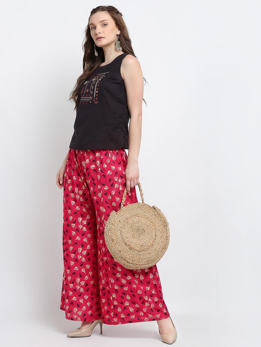 pack of 2 printed flared palazzo - 19125601 - Standard Image - 5