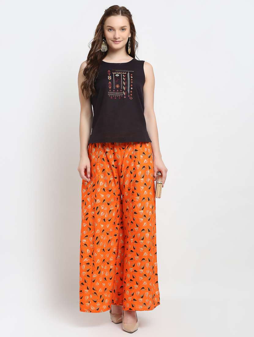 pack of 2 printed flared palazzo - 19125607 -  Standard Image - 5