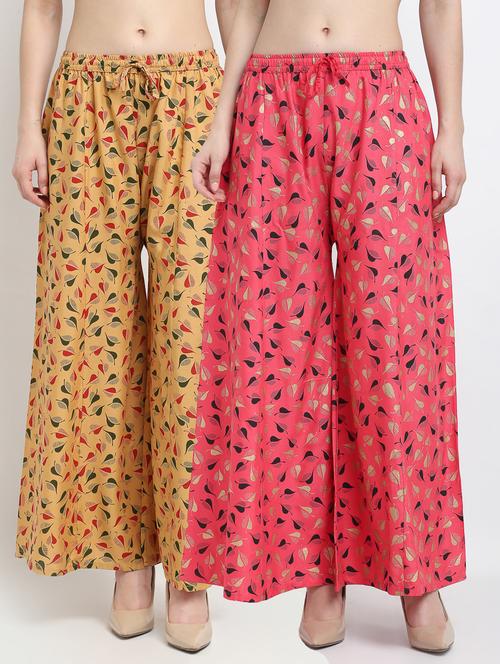 pack of 2 flared palazzos - 19125613 -  Standard Image - 0