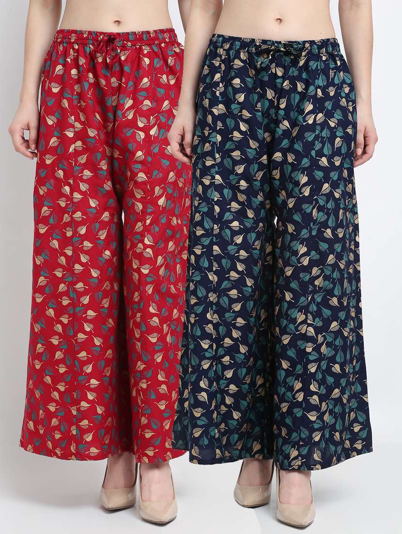 pack of 2 flared palazzos