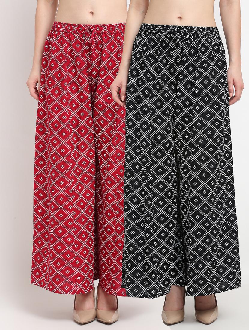 pack of 2 flared palazzos - 19125637 -  Zoom Image - 0