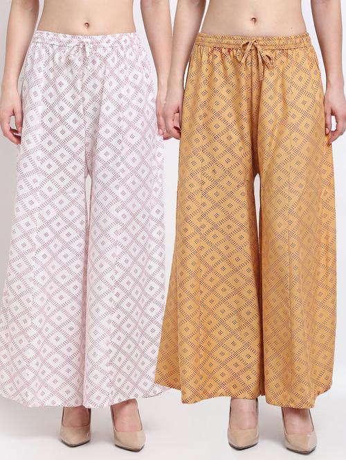 pack of 2 flared palazzos - 19125643 -  Standard Image - 0