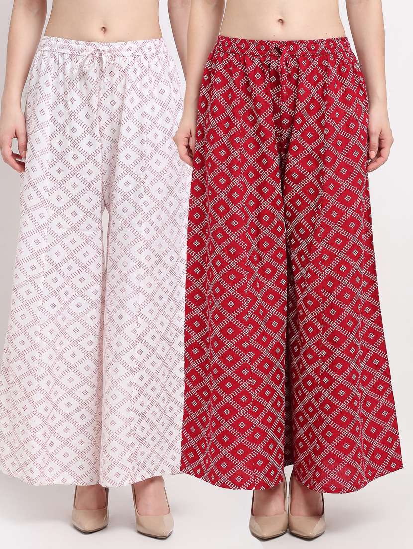 pack of 2 flared palazzos