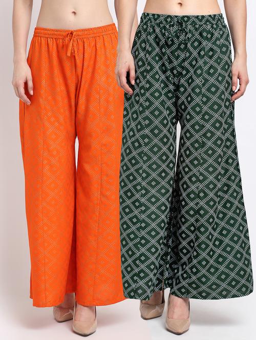 pack of 2 flared palazzos - 19125662 -  Standard Image - 0