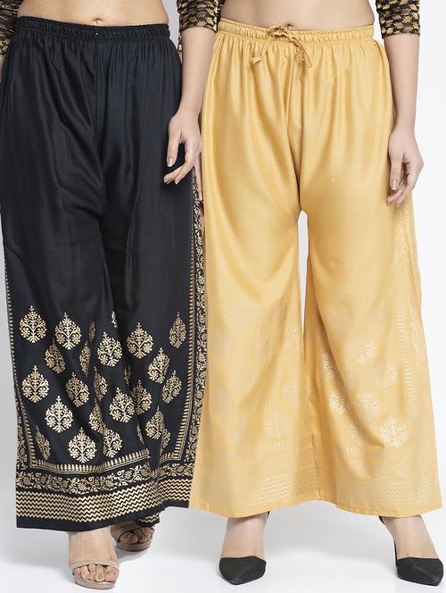 pack of 2 flared palazzos - 19125692 -  Standard Image - 0