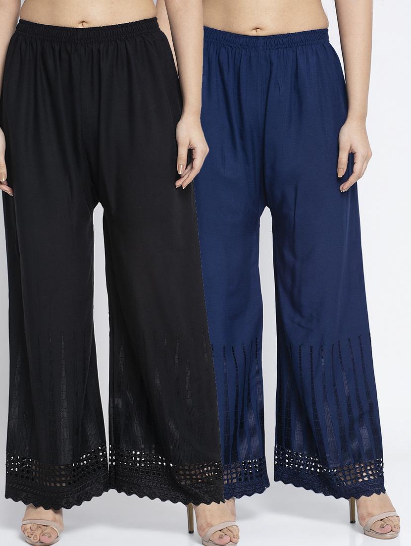 pack of 2 flared palazzos - 19125750 -  Zoom Image - 0