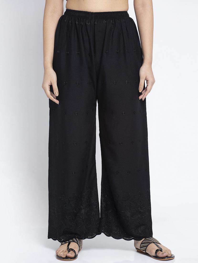 pack of 2 embroidered straight palazzos - 19125798 - Standard Image - 3
