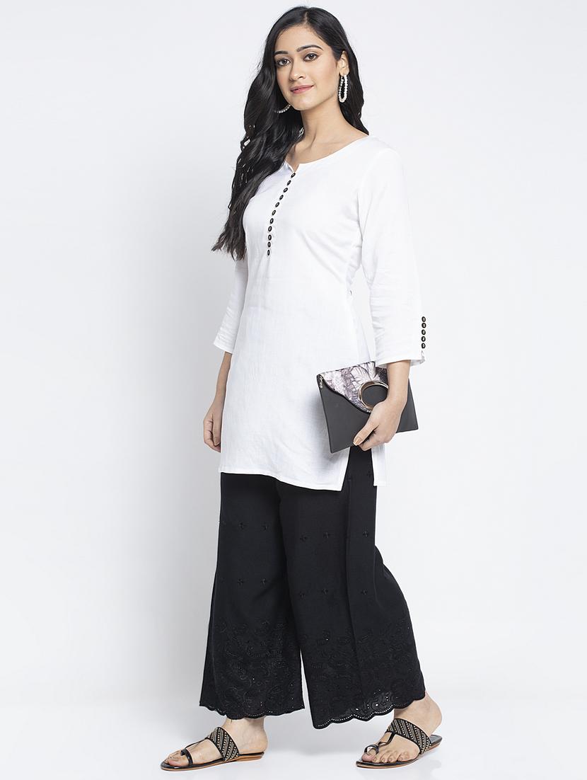pack of 2 embroidered straight palazzos - 19125798 - Standard Image - 5