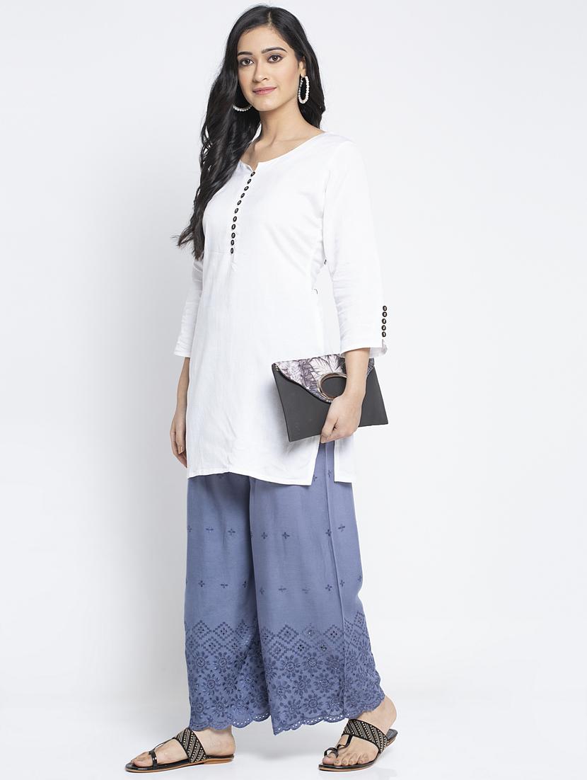 pack of 2 solid flared palazzo - 19125815 - Standard Image - 5