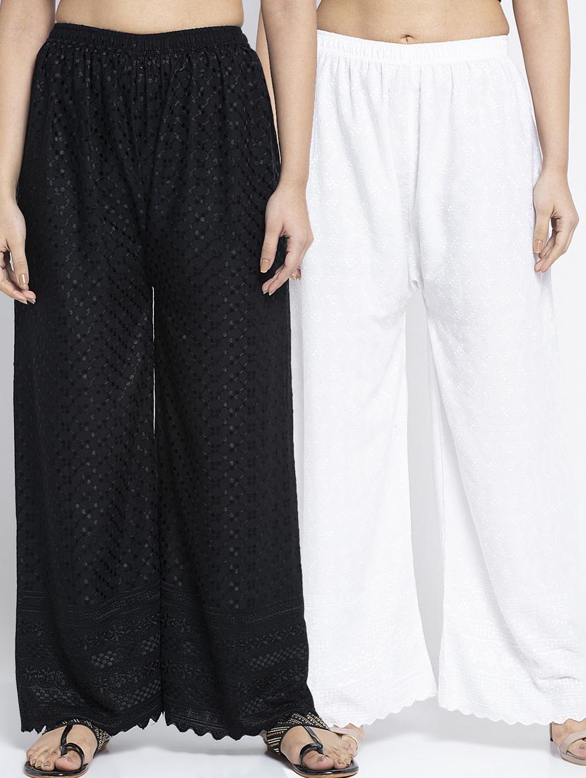 pack of 2 flared palazzos - 19125854 -  Zoom Image - 0
