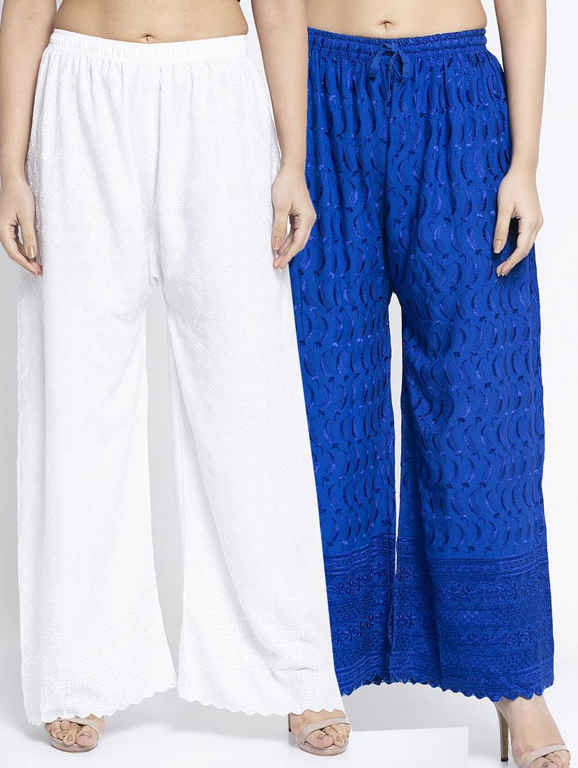 pack of 2 solid cullottes palazzo - 19125863 -  Zoom Image - 0
