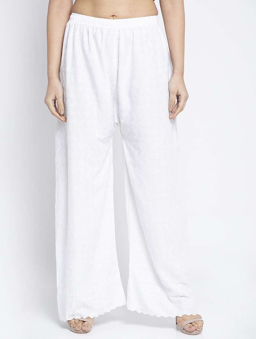 pack of 2 solid flared palazzo - 19125865 -  Standard Image - 3