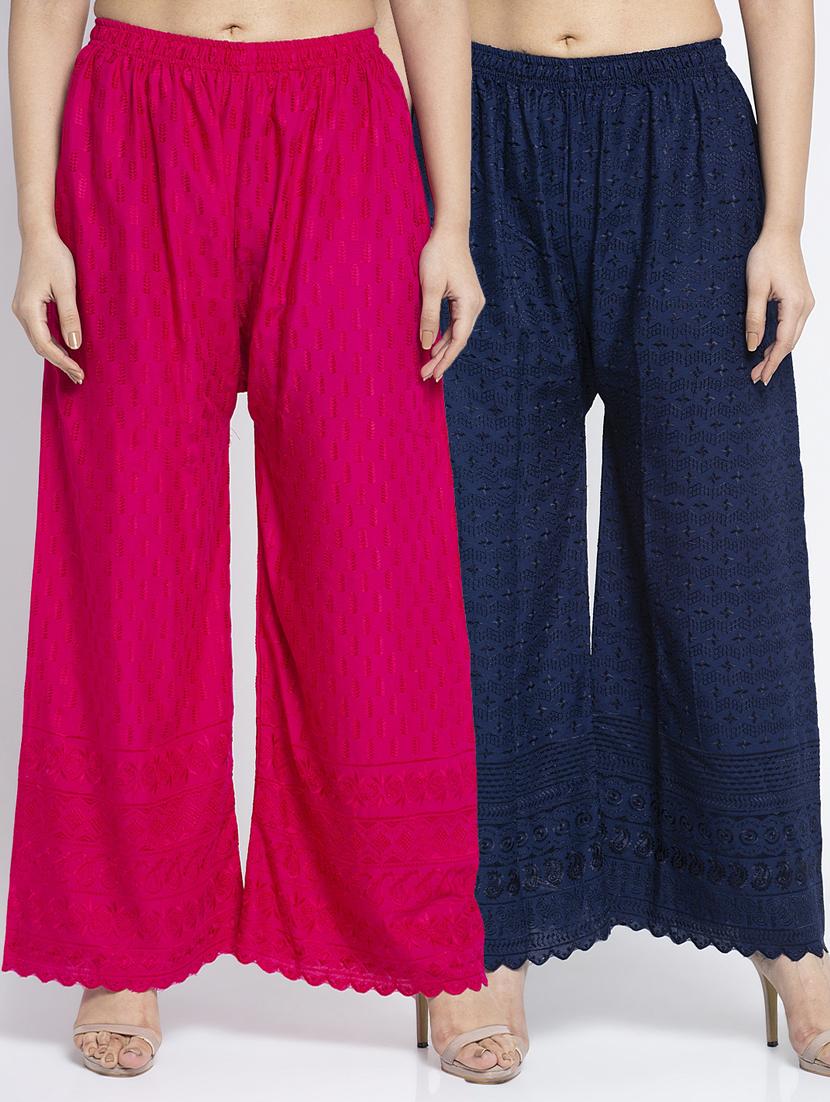 pack of 2 solid cullottes palazzo - 19125886 -  Zoom Image - 0