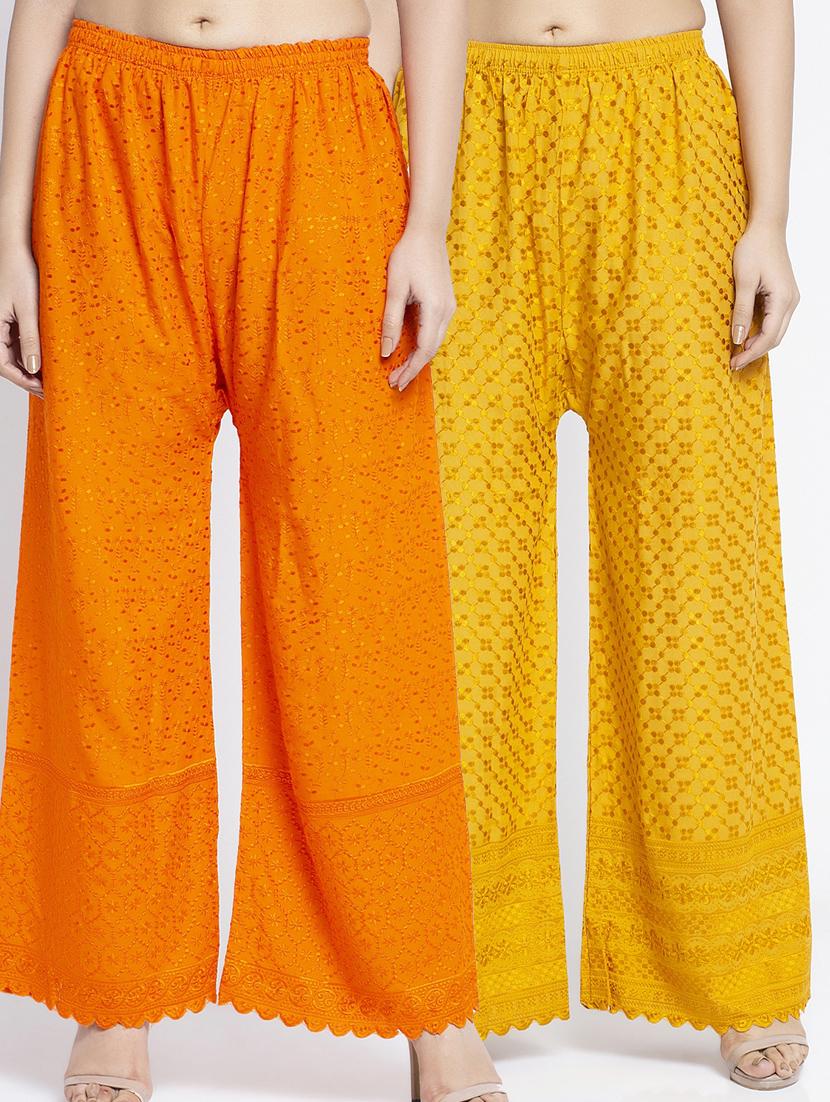 pack of 2 solid flared palazzo - 19125891 - Zoom Image - 0