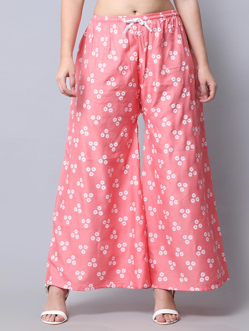 floral print flared palazzo - 19125906 - Zoom Image - 0