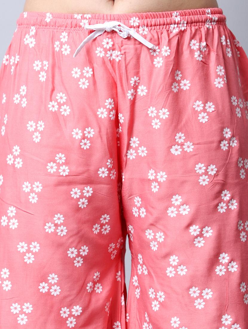 floral print flared palazzo - 19125906 - Standard Image - 5