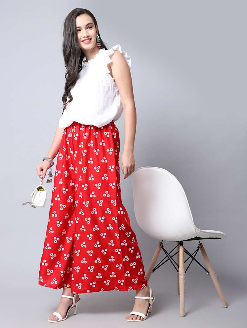 pack of 2 printed flared palazzo - 19125910 -  Standard Image - 5