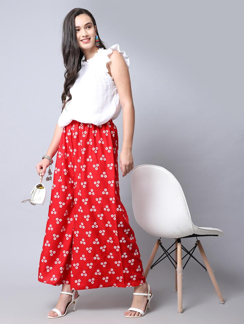 pack of 2 floral printed flared palazzo - 19125917 - Standard Image - 5