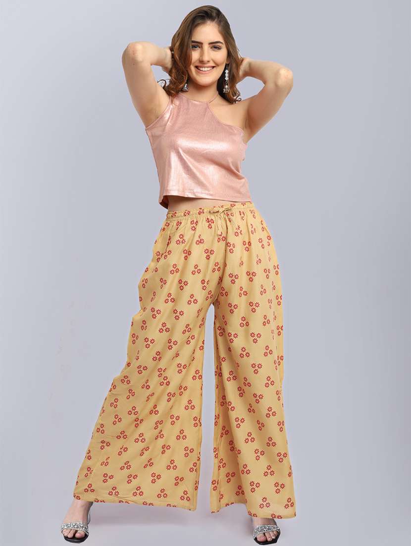 pack of 2 printed flared palazzo - 19125925 -  Standard Image - 5