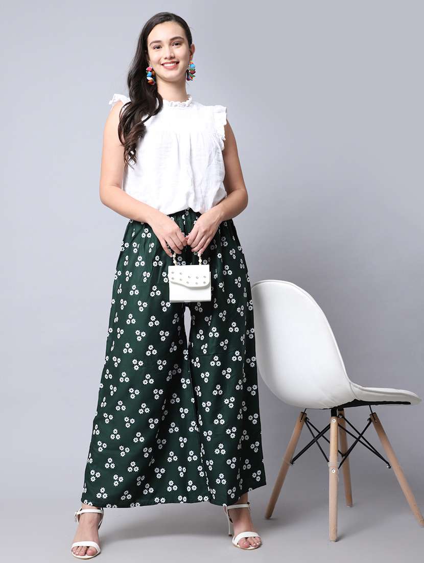 pack of 2 printed flared palazzo - 19125926 -  Standard Image - 5