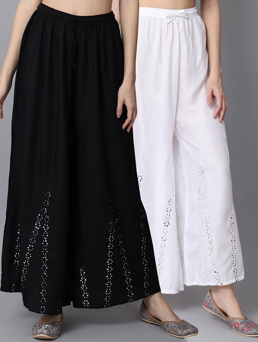 pack of two flared palazzo - 19125967 -  Zoom Image - 0