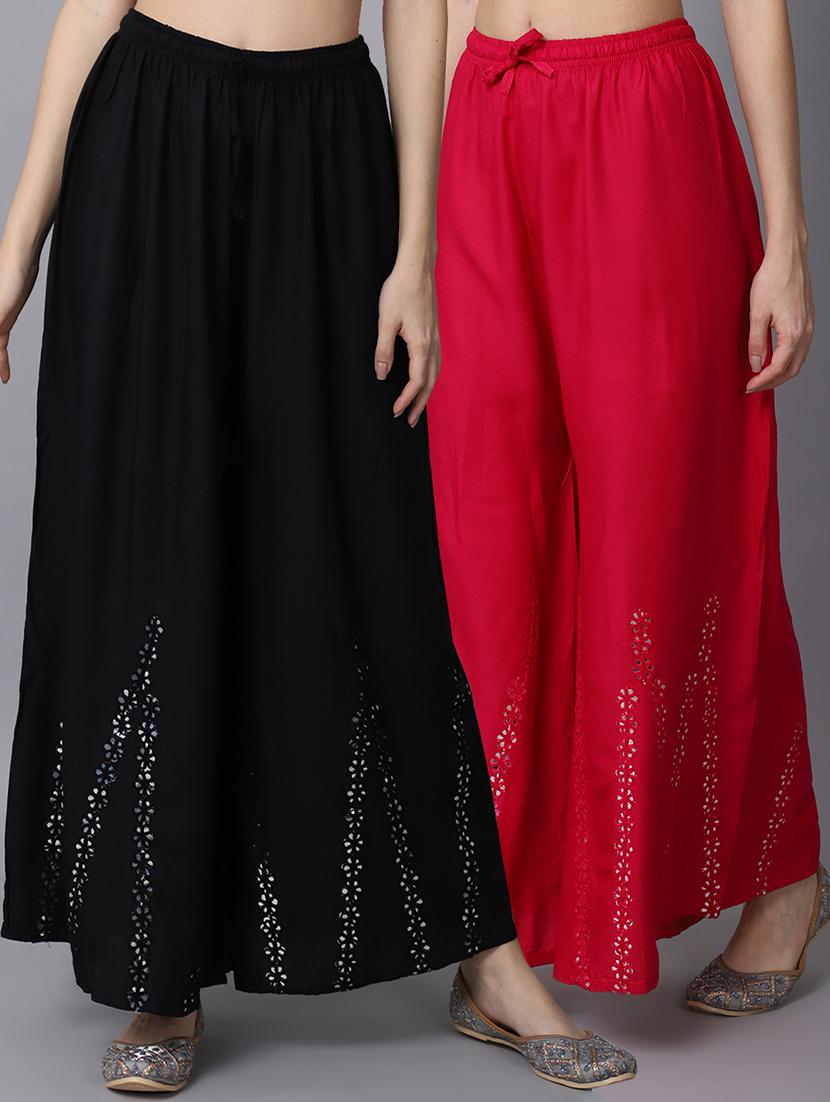 pack of two flared palazzo - 19125970 -  Zoom Image - 0