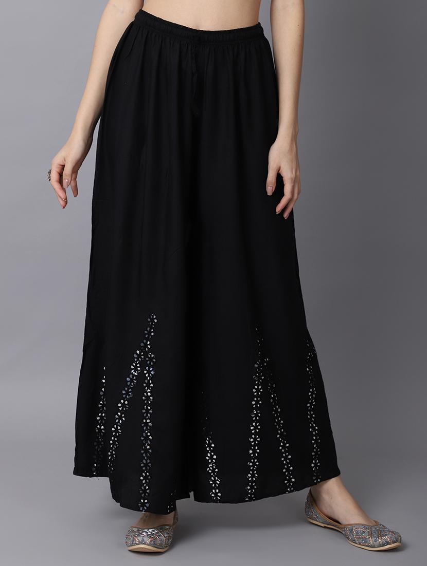pack of 2 embroidered flared palazzo - 19125975 - Standard Image - 3