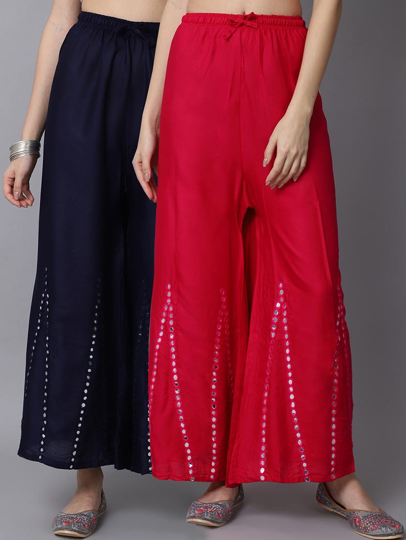 pack of two flared palazzo - 19126099 -  Zoom Image - 0