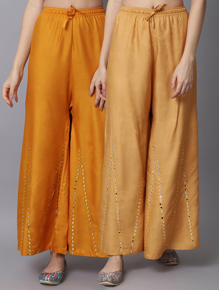 pack of two flared palazzo - 19126106 -  Zoom Image - 0