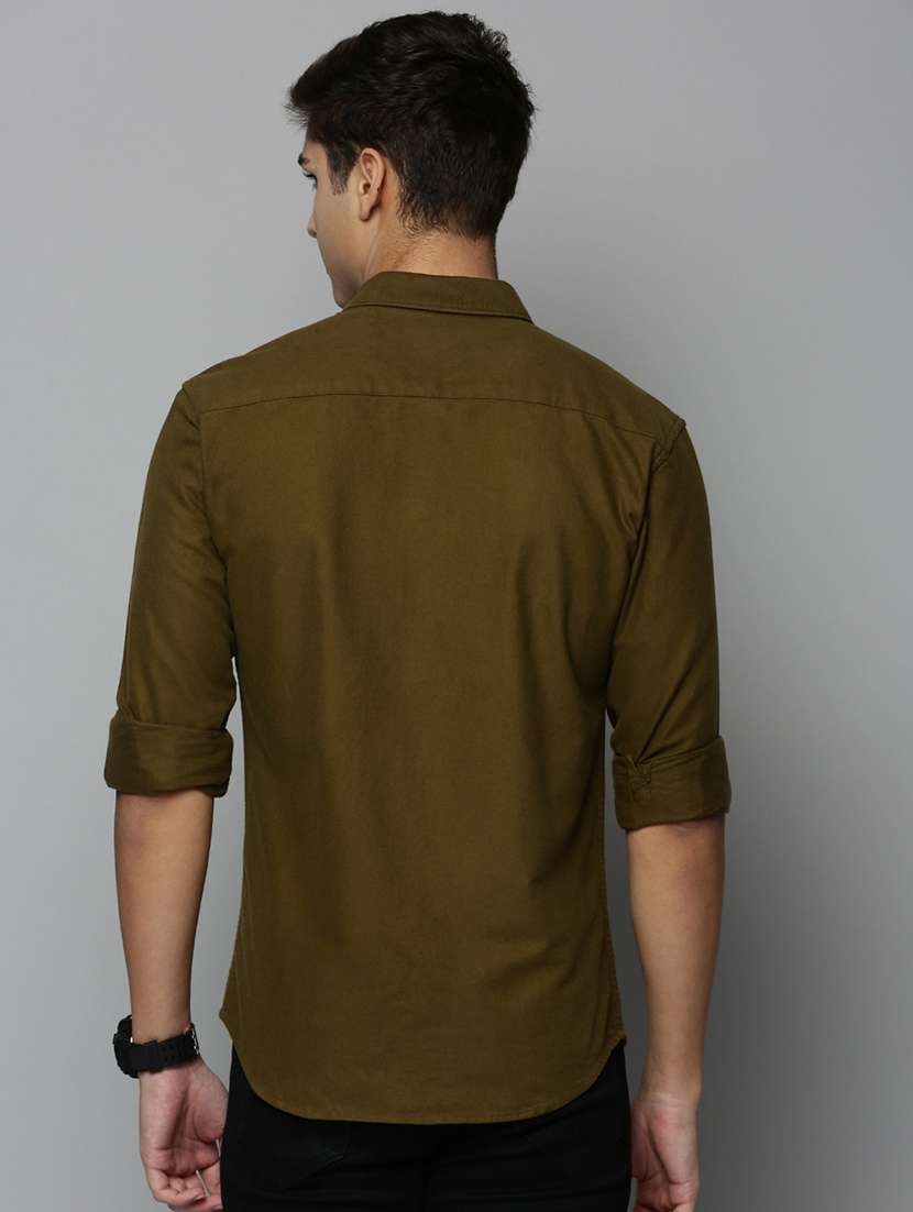 mens solid casual shirt - 19126256 -  Standard Image - 3