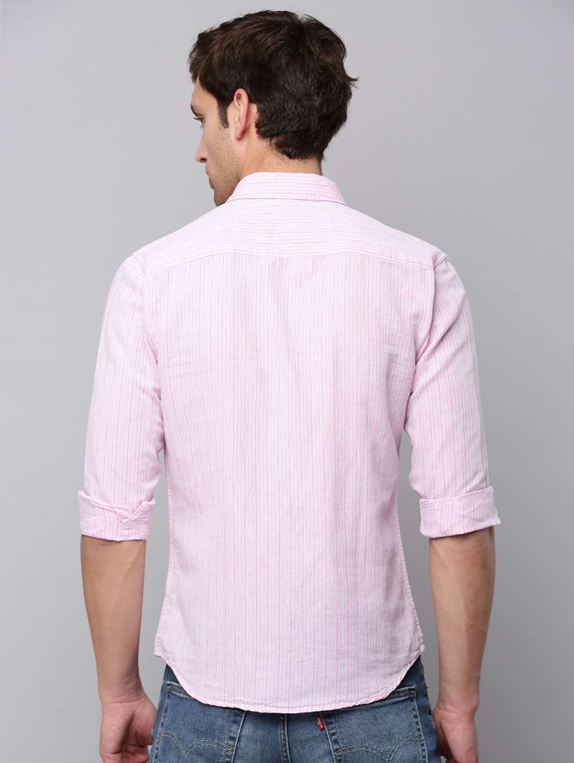 mens stripes casual shirt - 19126260 -  Standard Image - 3