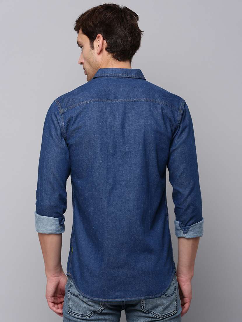 mens solid casual shirt - 19126265 -  Standard Image - 3