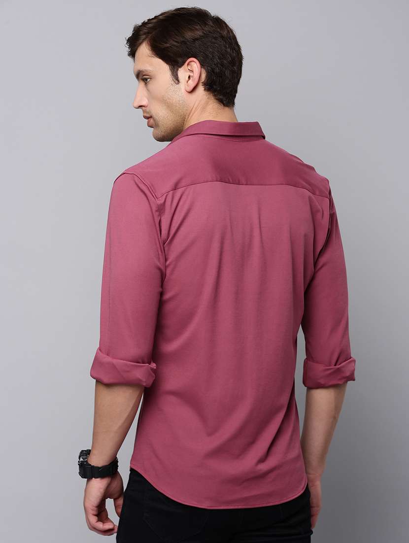 mens solid casual shirt - 19126352 -  Standard Image - 3