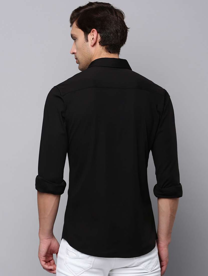 mens solid casual shirt - 19126357 -  Standard Image - 3