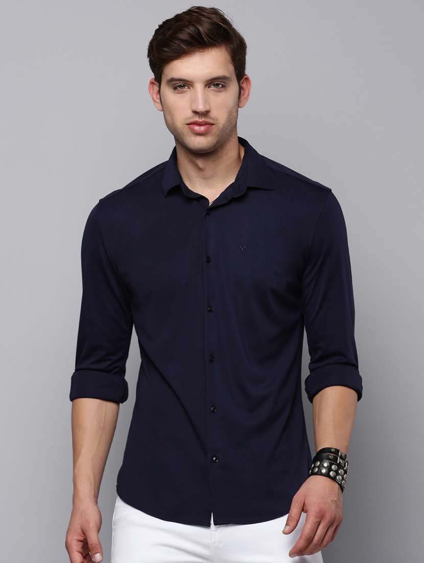mens solid casual shirt