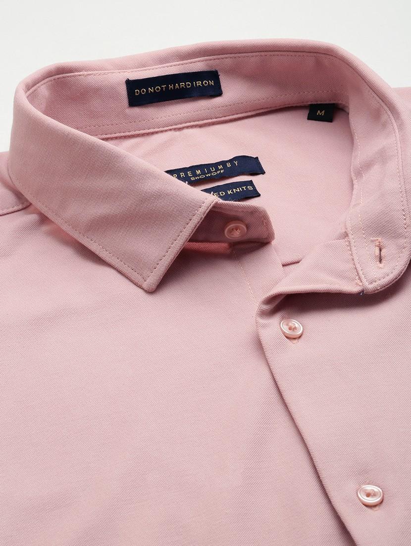 mens solid casual shirt - 19126360 - Standard Image - 5