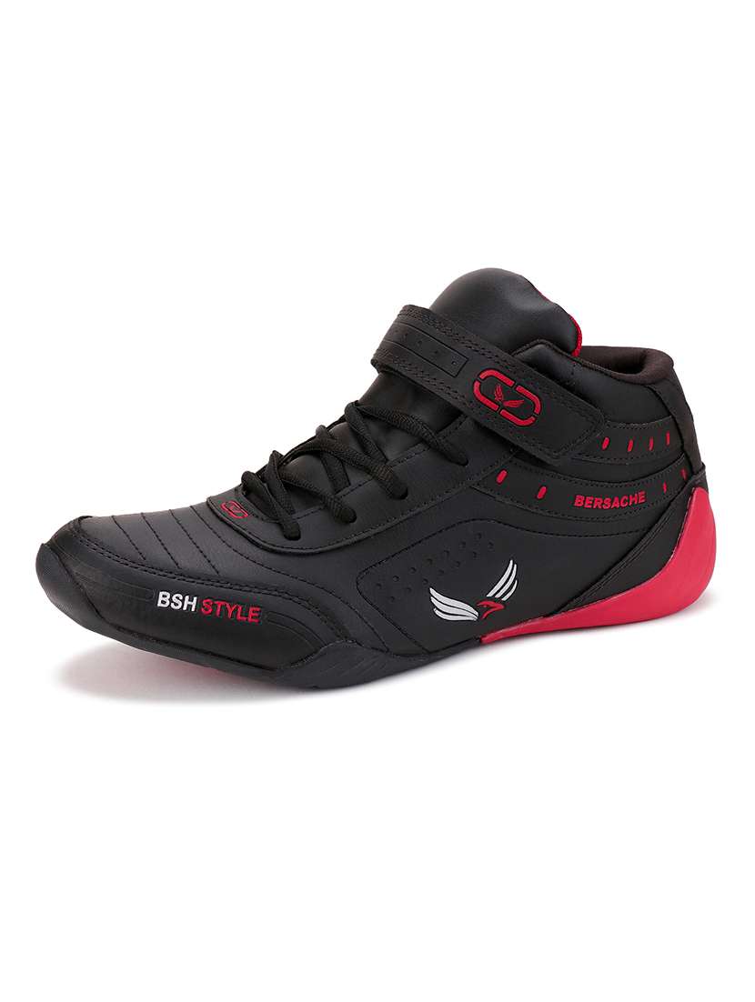black lace up color block sport shoes - 19127105 -  Zoom Image - 0