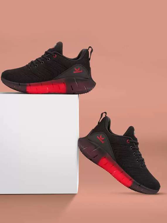 black solid shoe