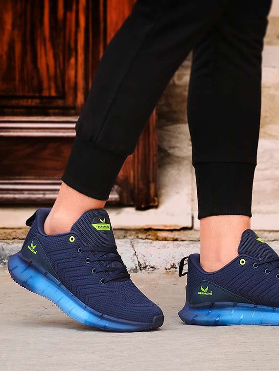 blue lace up sport shoes - 19127109 - Standard Image - 5