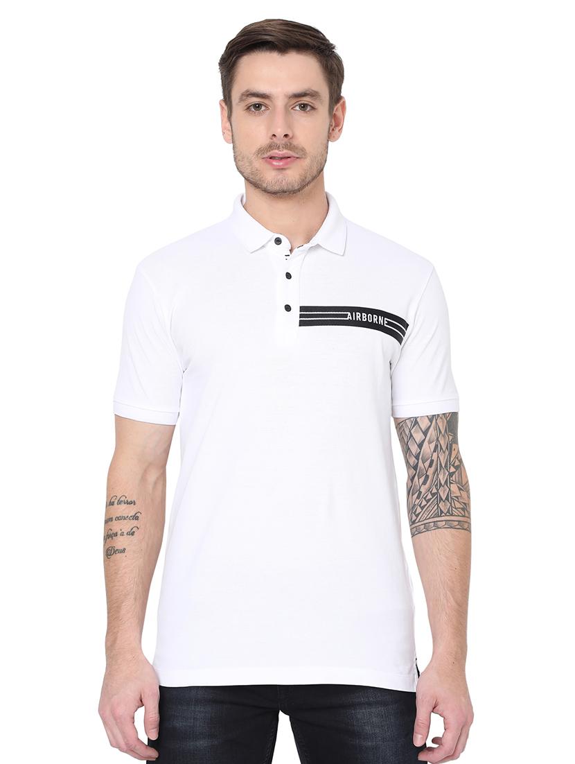 polo neck solid t-shirt - 19127575 - Zoom Image - 0