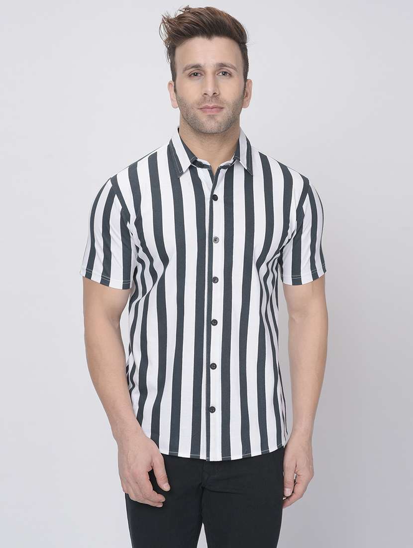 mens stripes casual shirt - 19127635 - Zoom Image - 0