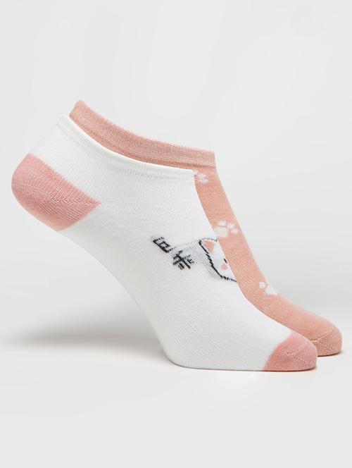 women's pack of 2 no show socks - 19127663 - Standard Image - 0