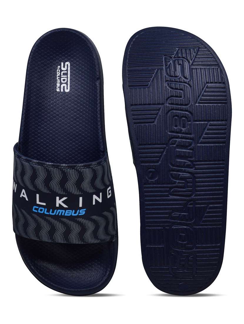 navy flip flop slipper - 19128453 - Standard Image - 5