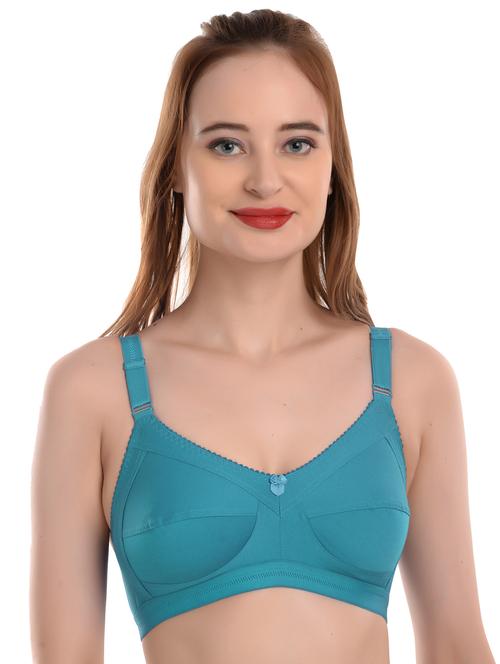 turquoise solid  t-shirt bra - 19128929 -  Standard Image - 0