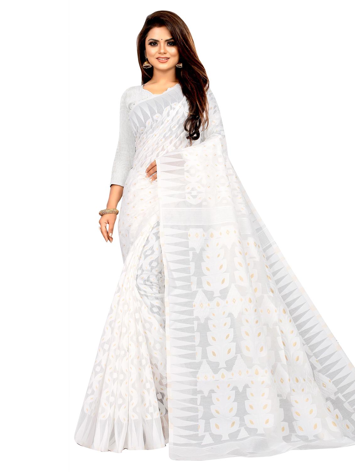 self design zari work woven saree - 19129158 - Zoom Image - 0
