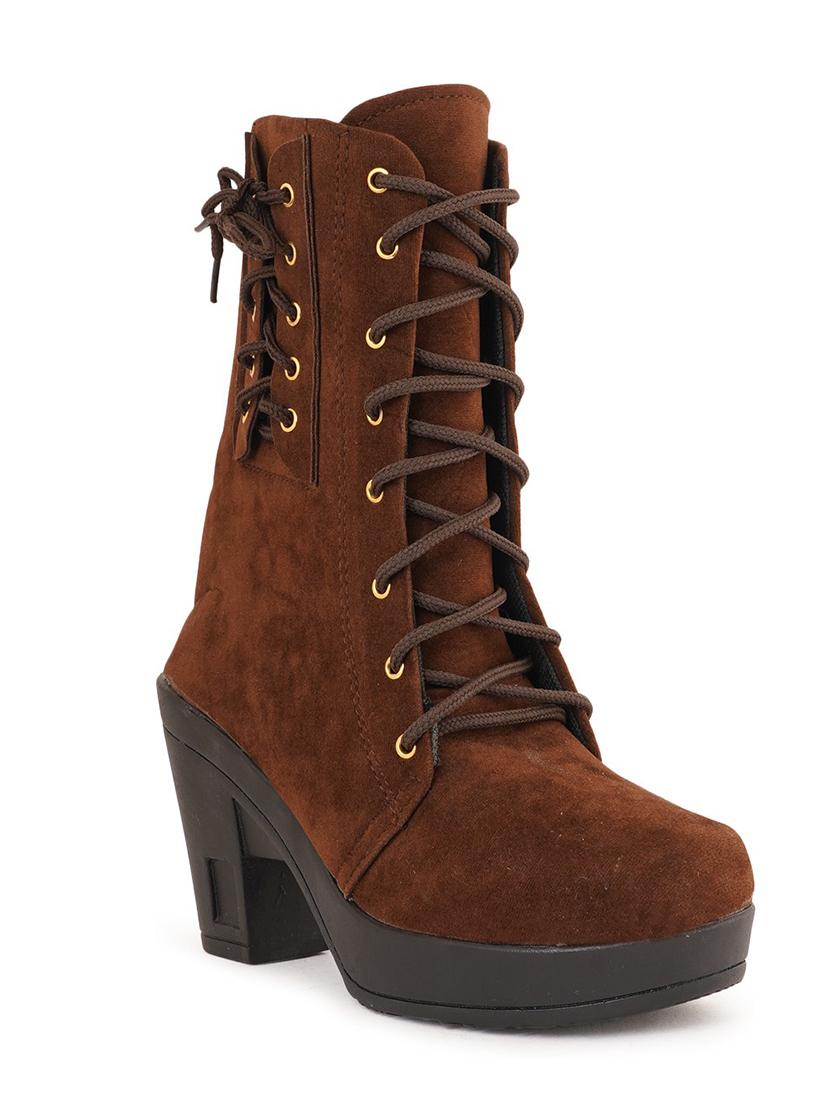 brown lace up boot - 19129218 - Zoom Image - 0