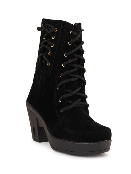 black lace up boot - 19129219 - Standard Image - 0