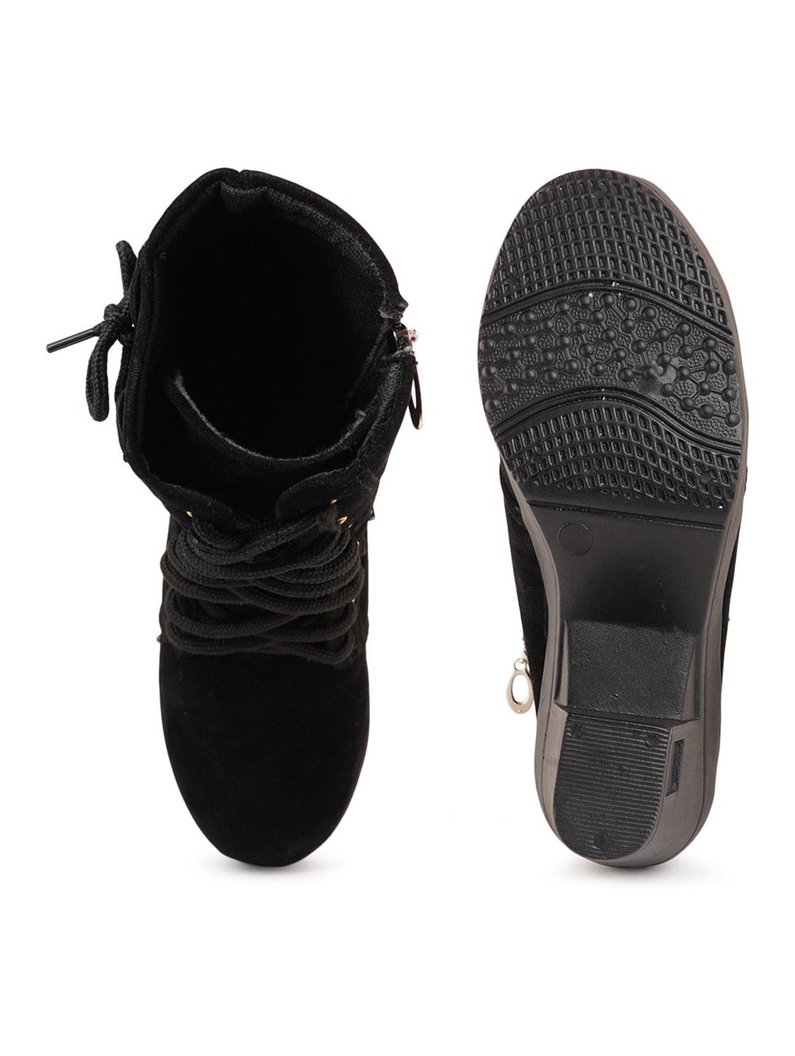 black lace up boot - 19129219 - Standard Image - 3