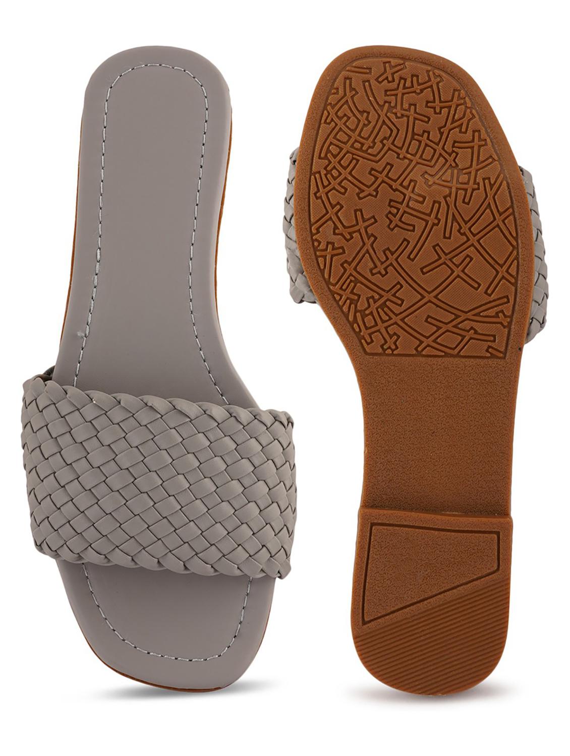 grey flat sandal - 19129256 - Standard Image - 3