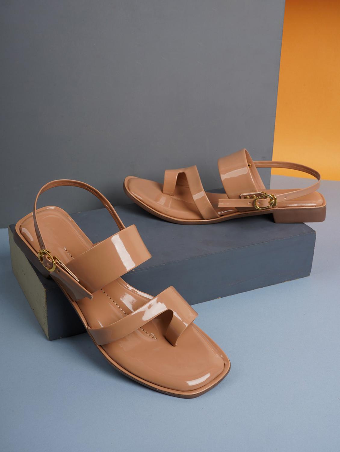 tan flat sandal - 19129263 - Zoom Image - 0